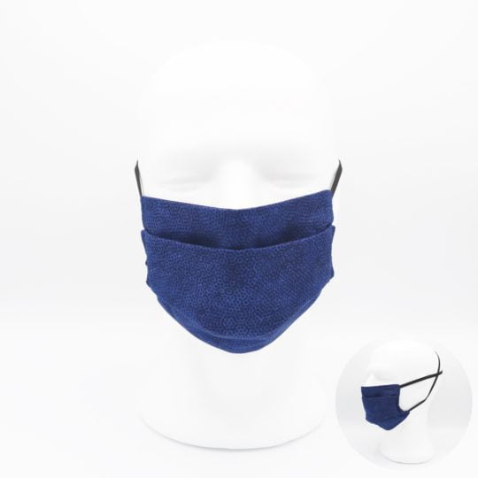 Masque en tissus - Dimples bleu marine – Image 3