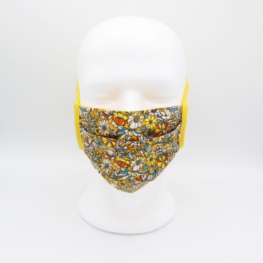 Masque en tissus - Apolline jaune – Image 3