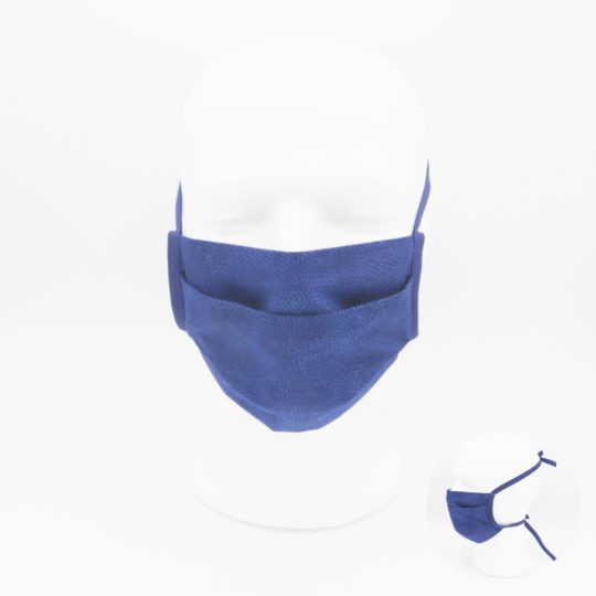 Masque en tissus - Dimples bleu marine – Image 4