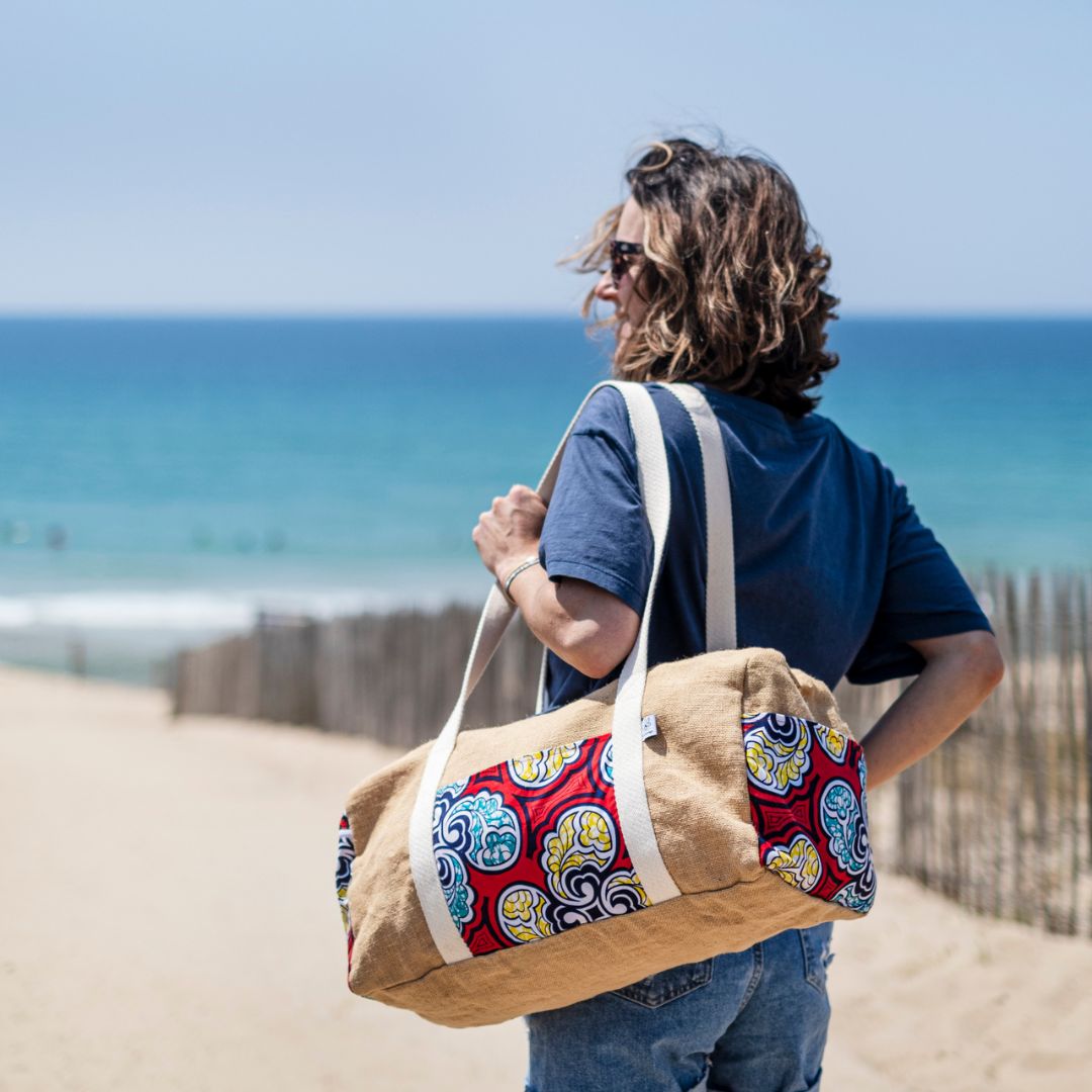 Sac de Week-End pour Femme en Toile, Grand Sac de Voyage pour