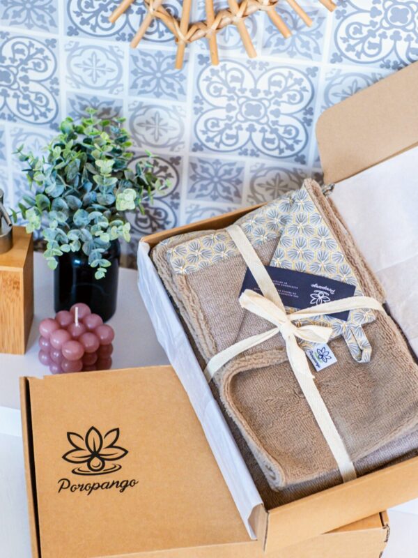 Coffret linge de bain de la collection Kikko