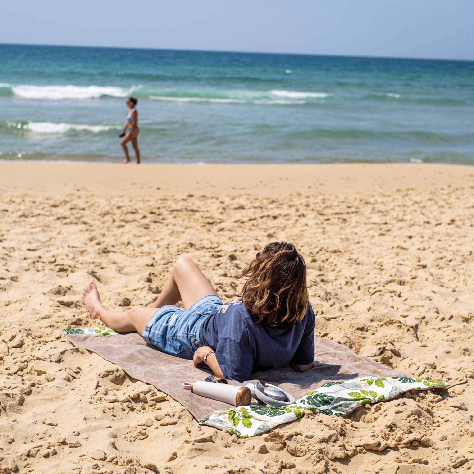 Serviette de plage de la collection Bogolan