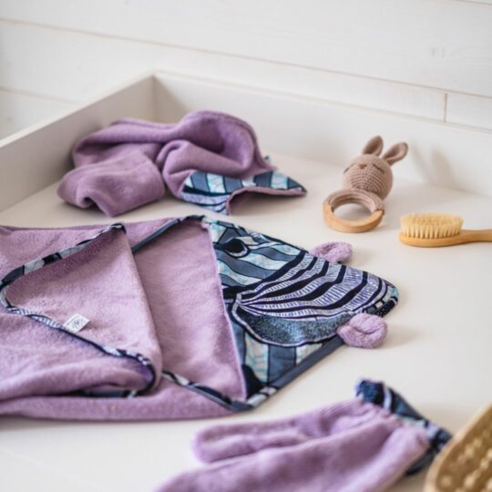 Coffret naissance de la collection Lila bleu de Poropango