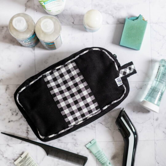 Trousse de toilette - Vichy noir