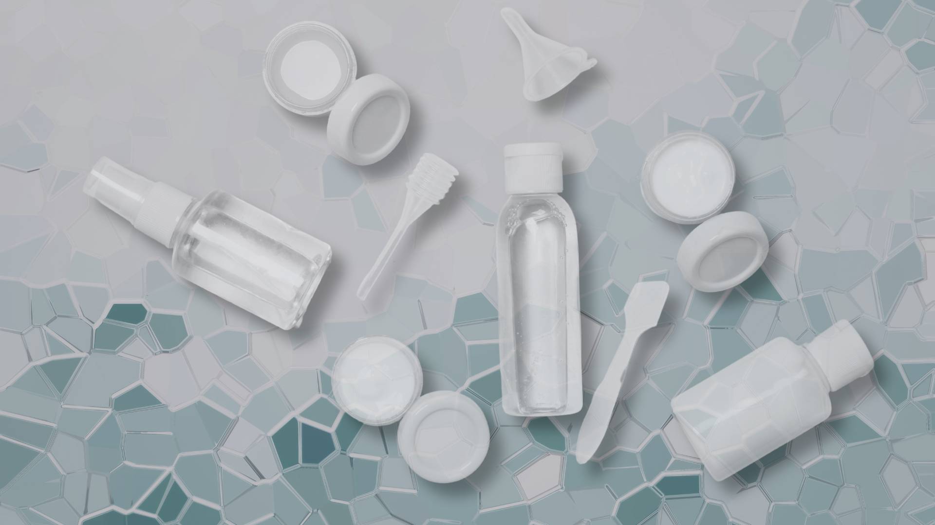 Contenants pour cosmétiques à mettre dans un bagage à main