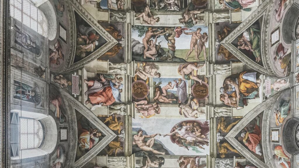 Fresques de la Chapelle Sixtine au Vatican – Lieu du conclave papal