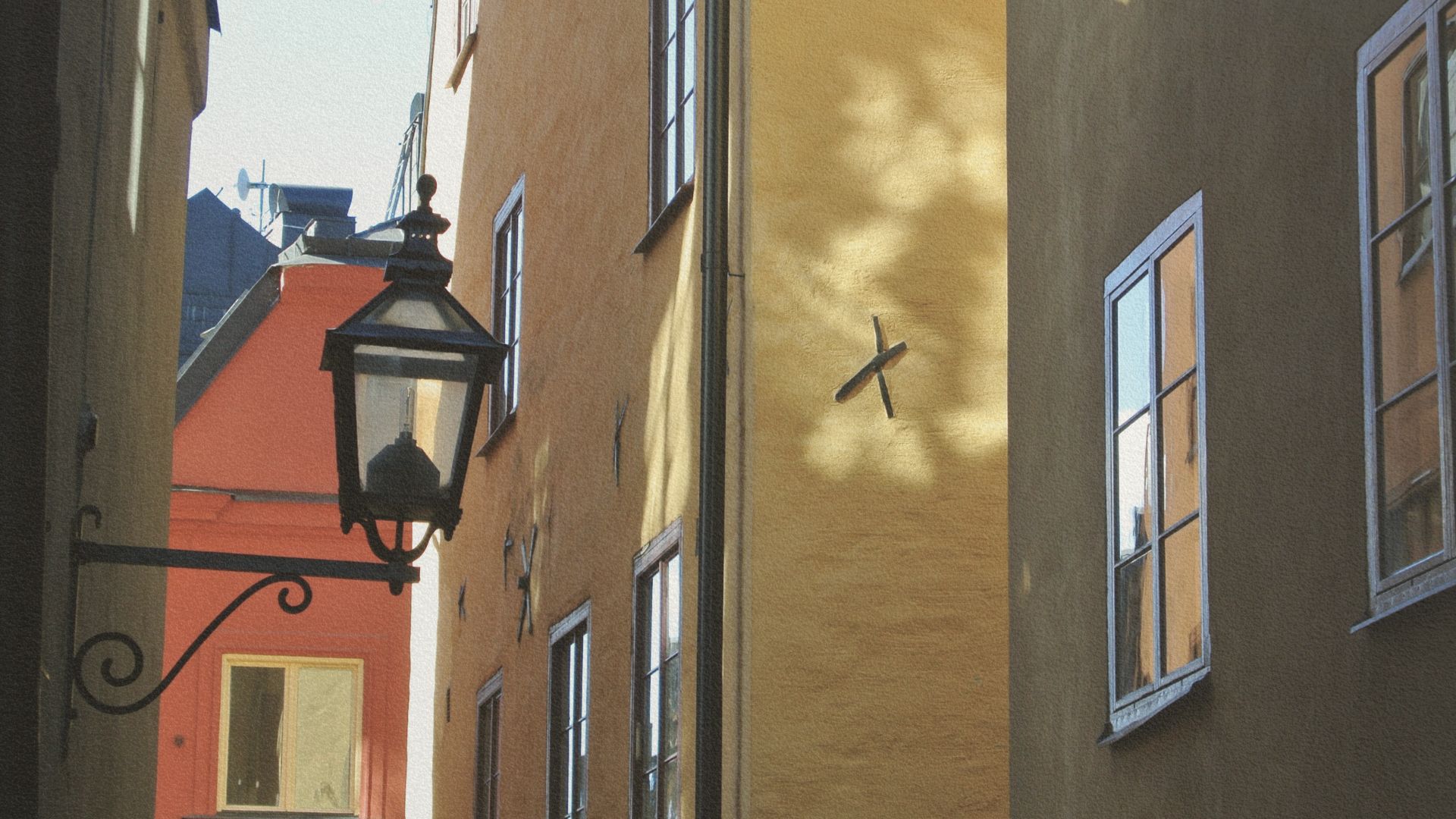 Forêt embrumée en Scandinavie, évoquant les contes mystérieux du Nord de l’Europe.