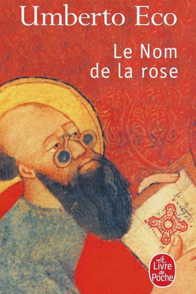 Couverture du livre Le Nom de la rose d’Umberto Eco, roman médiéval entre enquête, abbaye et pouvoir religieux