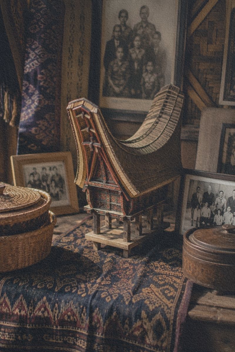 Entree-Culture-Indonesie-Objet-Maison-miniature-tongkonan