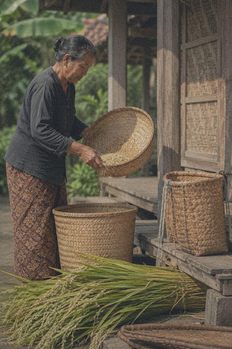 Entree-Culture-Indonesie-Objet-Panier-rotin
