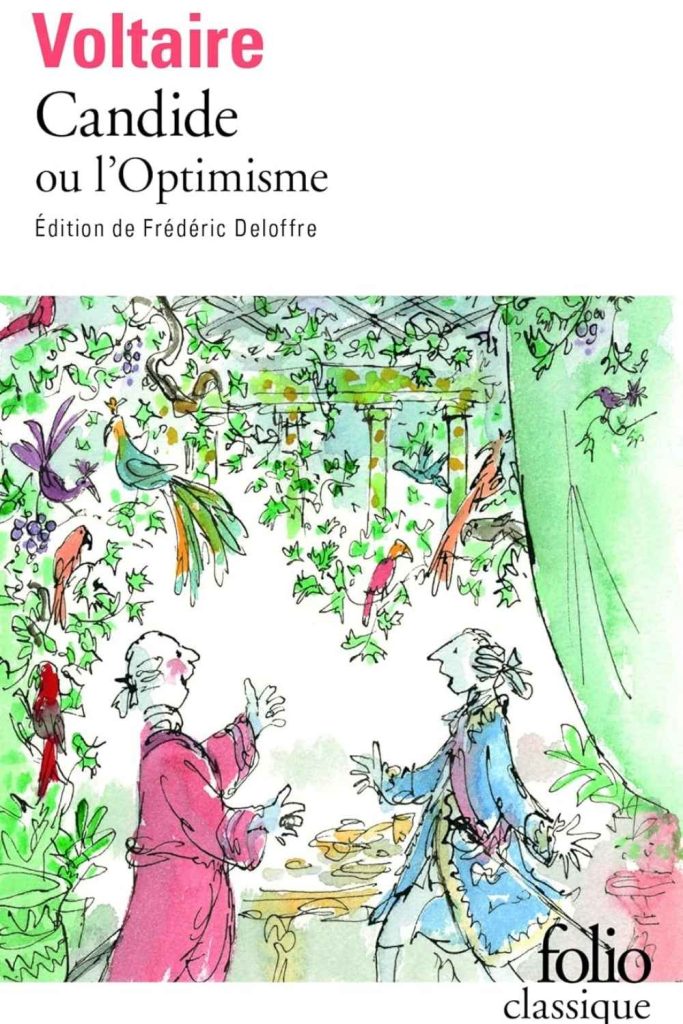 Couverture du livre « Candide ou l'Optimisme » de Voltaire, dont la célèbre formule « Il faut cultiver son jardin » est devenue une maxime de la culture française.