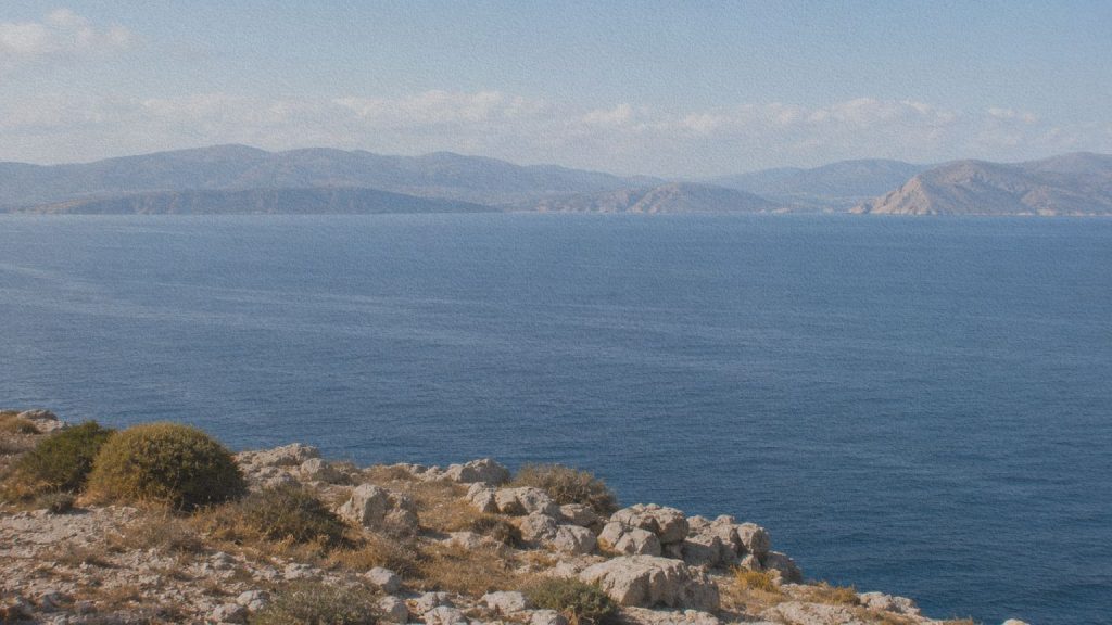 Mer Égée entre la Turquie et la Grèce, traversée par Enaiatollah au cours de son voyage vers l’Europe.