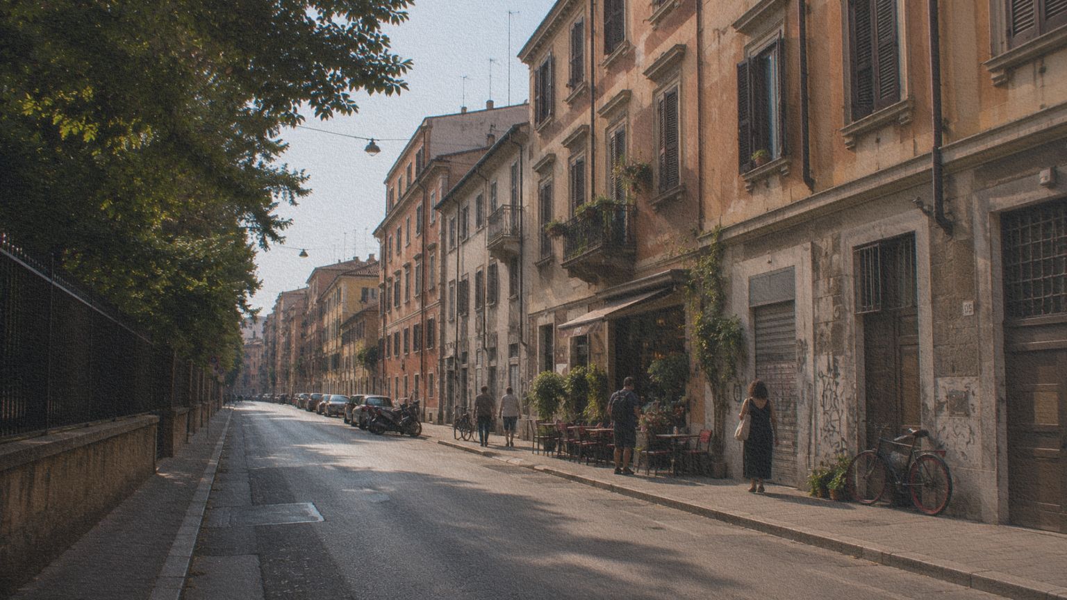 Rue du quartier San Lorenzo à Rome, point de départ du parcours sur les traces de La Storia d’Elsa Morante.