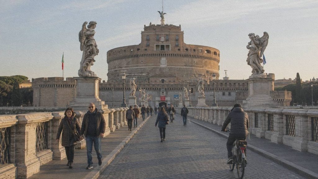 Le château Saint-Ange à Rome, monument ayant connu plusieurs fonctions au fil de son histoire.