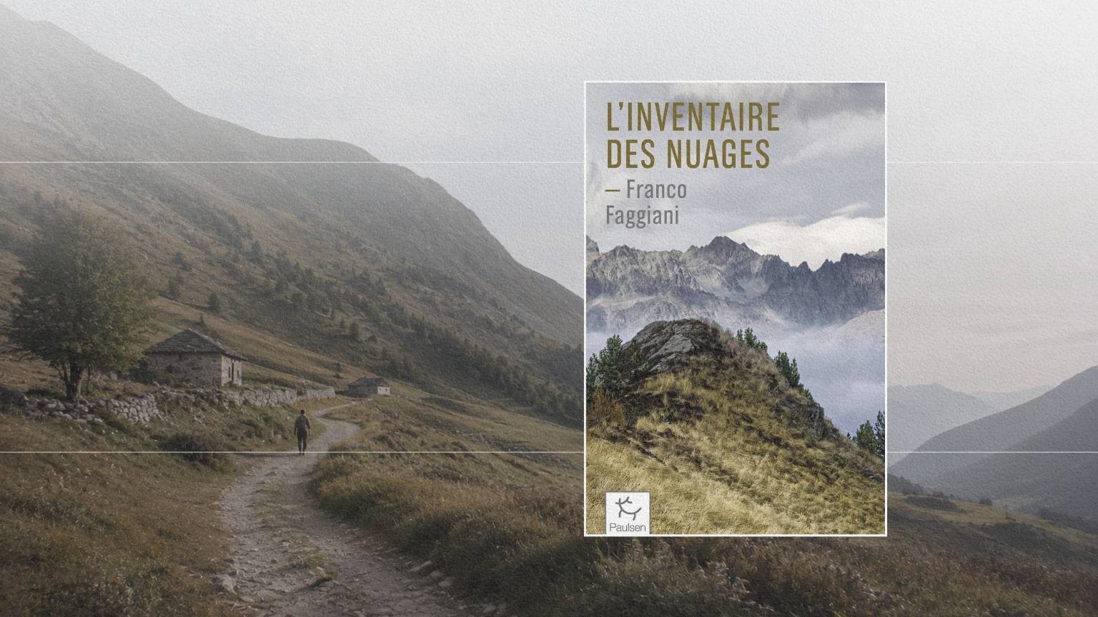 Chemin dans le Val Maira, dans les Alpes piémontaises, territoire du roman L’Inventaire des nuages de Franco Faggiani.