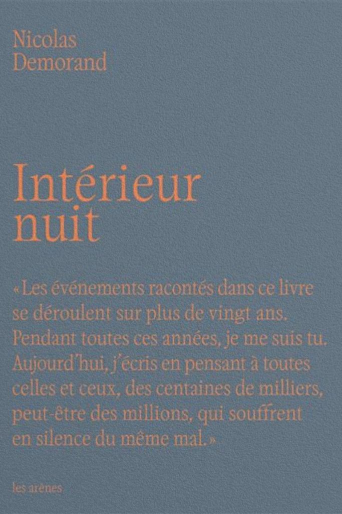 Couverture du livre Intérieur nuit de Nicolas Demorand.